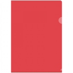 Папка-уголок OfficeSpace А4, 150мкм, пластик, прозрачная красная, Fmu15-4_868