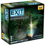 Игра настольная ZVEZDA "Exit Квест. Затерянный остров", картонная коробка, 8974
