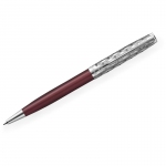 Ручка шариковая Parker "Sonnet Metal & Red Lacquer СT" черная, 1,0мм, поворот., подарочная упаковка, 2119783