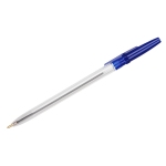 Ручка шариковая СТАММ "Офис" синяя, 0,7-1,0мм, тонированный корпус, ОФ999