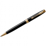 Ручка шариковая Parker "Sonnet Black Lacquer GT" черная, 1,0мм, поворот., подарочная упаковка, 1931497
