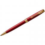 Ручка шариковая Parker "Sonnet Red GT" черная, 1,0мм, поворот., подарочная упаковка, 1931476