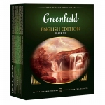 Чай Greenfield "English Edition", черный, 100 фольг. пакетиков по 2г, 1383-09