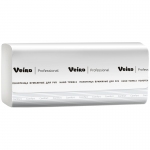 Полотенца бумажные лист. Veiro Professional "Comfort"(V-сл), 2-слойные, 200л/пач., 21*21,6, белые, KV205