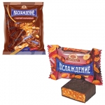 Конфеты шоколадные БАБАЕВСКИЙ "Наслаждение", мягкая карамель с орехами, 250 г, пакет, ББ10589