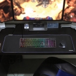 Коврик для мыши и клавиатуры игровой с подсветкой (RGB) SONNEN "CHAMELEON", 800x300х4 мм, 513614