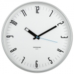 Часы настенные TROYKATIME (TROYKA) 77777710, круг, белые, белая рамка, 30,5х30,5х3,5 см