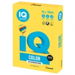 Бумага цветная IQ color БОЛЬШОЙ ФОРМАТ (297х420 мм), А3, 80 г/м2, 500 л., интенсив канареечно-желтая, CY39