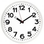 Часы настенные TROYKATIME (TROYKA) 78771783, круг, белые, белая рамка, 30,5х30,5х3,5 см