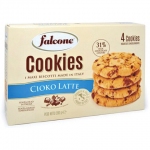 Печенье сахарное FALCONE "Cookies" с молочным шоколадом, 200 г, картонная упаковка, MC-00013546