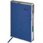 Ежедневник датированный 2023 А5 148х218 мм GALANT "Infinity", под кожу, синий, 114174