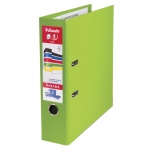 Папка-регистратор ESSELTE "VIVIDA Plus", А4+, с двухсторонним покрытием из пластика, 80 мм, зеленая, 81186