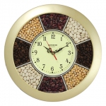 Часы настенные TROYKATIME (TROYKA) 11171141, круг, "Часы-специи", золотая рамка, 29х29х3,5 см