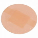 Лейкопластырь бактерицидный LEIKO комплект 1000 шт., диаметр 2,2 см, на полимерной основе, телесного цвета, 213579