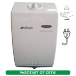Дозатор для жидкого антисептика СЕНСОРНЫЙ, 1,5 л, работает от сети 220 В, белый, KSITEX, ADD-6002W