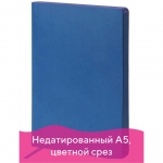 Ежедневник недатированный А5 (148х218 мм) GALANT "Bastian", кожзам, гибкий, 160 л., синий, 126271