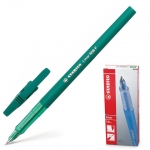 Ручка шариковая STABILO "Liner", ЗЕЛЕНАЯ, корпус зеленый, узел 0,7 мм, линия письма 0,3 мм, 808/36