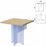 Столешница стола приставного "Приоритет" (800х800х750 мм), кронберг, К-915, К-915 кронберг
