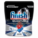 Таблетки для мытья посуды в посудомоечных машинах 75 шт. FINISH Quantum Ultimate, дой-пак, 95903, 3120823