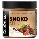 Паста шоколадная DOPDROPS, молочный шоколад с фундуком, 500 г, пластиковая банка, DOPD-SH50-HABU