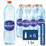 Вода ГАЗИРОВАННАЯ минеральная ЭДЕЛЬВЕЙС, 1,5 л, пластиковая бутылка