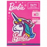 Наклейка-патч многоразовый для одежды Barbie "Единорог", 8х14 см, PRIORITY, АКС-615