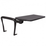 Стол (пюпитр) для стула BRABIX Iso CF-001, для конференций, складной, пластик/металл, черный, 531851