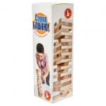 Игра настольная Башня "Сорви Башню", неокрашенные деревянные блоки, 10 КОРОЛЕВСТВО, 1506