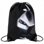 Мешок для обуви BRAUBERG PREMIUM, карман, подкладка, светоотражайка, 43х33 см, "Black car", 271623
