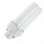 Лампа люминесцентная OSRAM DULUX D 10W/840, 10 Вт, U-образная, цоколь G24d-1