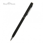Ручка шариковая BRUNO VISCONTI "Palermo", черный металлический корпус, 0,7 мм, синяя, 20-0250/01