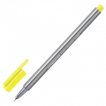 Ручка капиллярная (линер) STAEDTLER "Triplus Fineliner", НЕОНОВАЯ ЖЕЛТАЯ, трехгранная, линия письма 0,3 мм, 334-101