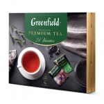Чай GREENFIELD "Premium Tea Collecton" ассорти 24 вкусов, НАБОР 96 пакетиков, 1782-08