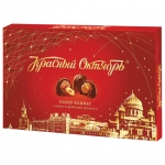 Конфеты шоколадные КРАСНЫЙ ОКТЯБРЬ с кремовой начинкой и фундуком, 200 г, картонная коробка, КО15422