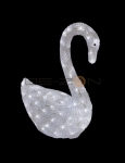 Фигура из акрила «Лебедь», 36х18х50 см, 100 диодов белого цвета, IP44