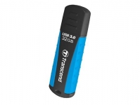 Флеш накопитель 32GB Transcend JetFlash 810, USB 3.0, Резиновый, Черный/Синий