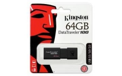 Флеш накопитель 64GB Kingston DataTraveler Traveler 100 G3, USB 3.0, черный