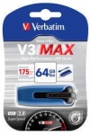 Флеш накопитель 64GB Verbatim V3 MAX, Hi speed, USB 3.0, Синий