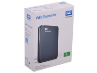 Внешний жесткий диск 1TB Western Digital WDBUZG0010BBK-EESN Elements , 2.5", USB 3.0, Черный