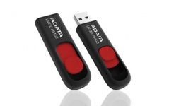 Флеш накопитель 64GB A-DATA UV120, USB 2.0, Черный/Красный