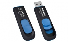Флеш накопитель 64GB A-DATA UV128, USB 3.0, черный/синий