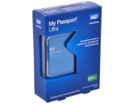 Внешний жесткий диск 500GB Western Digital Ultra My Passport, 2.5", USB 3.0, Синий