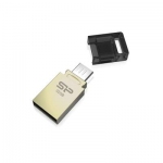 Флеш накопитель 16Gb Silicon Power Mobile X10 OTG, USB 2.0/MicroUSB, Золотистый