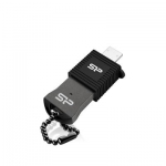 Флеш накопитель 8GB Silicon Power Mobile T01 OTG, USB 2.0 + MicroUSB Reader, Черный