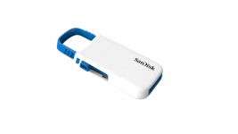 Флеш накопитель 64GB SanDisk CZ59 Cruzer U, USB 2.0, White/Blue