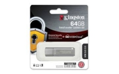 Флеш накопитель 64GB Kingston DataTraveler Locker+ G3 256bit Encryption, USB 3.0, металлик