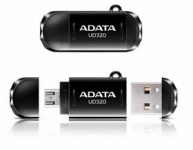 Флеш накопитель 32GB A-DATA DashDrive UD320 OTG, USB 2.0/MicroUSB, Черный