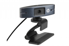 Веб-камера НР HD2300 (CMOS 1280x720 30Гц, USB 2.0,  кабель 1м, крепление на монитор, черная)