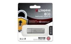 Флеш накопитель 8GB Kingston DataTraveler Locker+ G3 256bit Encryption, USB 3.0, металлик
