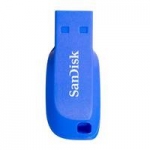 Флеш накопитель 16GB SanDisk CZ50 Cruzer Blade, USB 2.0, Blue